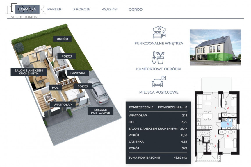 brzeski, Brzesko, Mokrzyska, Gibał&oacute;wka, Kameralna inwestycja przy lesie - 5 km od Brzeska