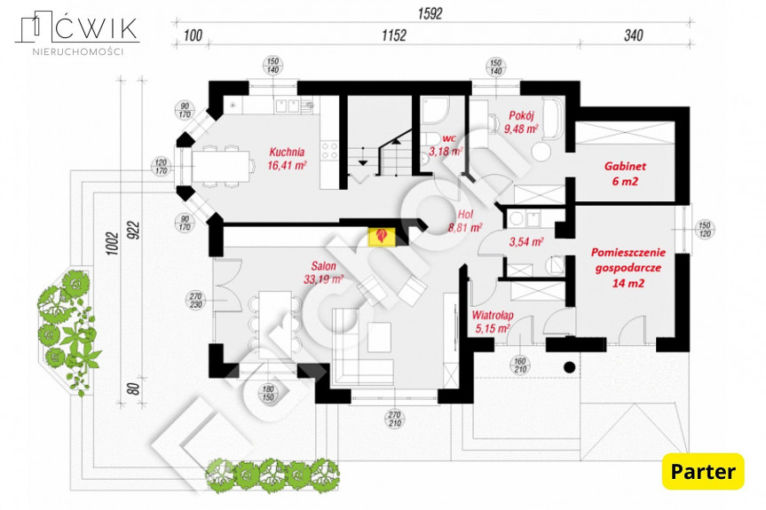 bocheński, Lipnica Murowana, Lipnica Dolna, Wysokiej klasy dom - w pełni umeblowany - 209 m2