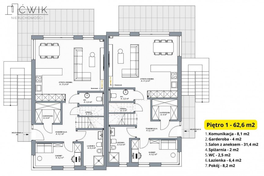 Krak&oacute;w, Dożynkowa, Przestronny apartament 123 m2 - 8 km od centrum