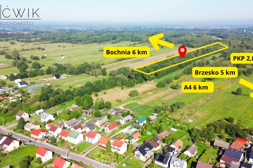 bocheński, Rzezawa, Jodł&oacute;wka, Gaj, Działka pod inwestycję deweloperską 1,62 ha