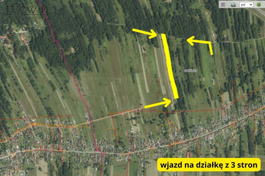 bocheński, Rzezawa, Jodł&oacute;wka, Gaj, Działka pod inwestycję deweloperską 1,62 ha
