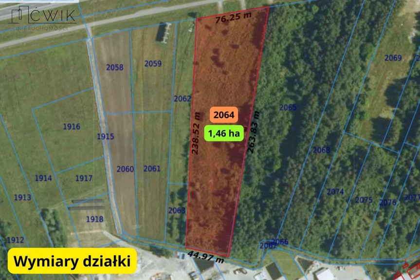 bocheński, Rzezawa, Borek, Atrakcyjna działka inwestycyjna - 6 km od A4