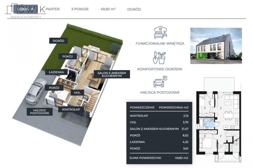 brzeski, Brzesko, Mokrzyska, Gibał&oacute;wka, Kameralna inwestycja przy lesie - 5 km od Brzeska