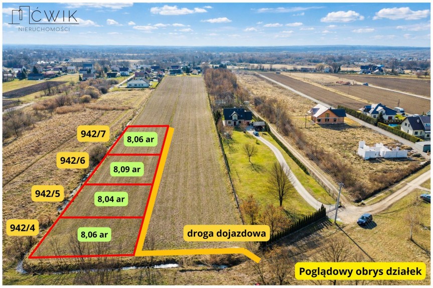 bocheński, Rzezawa, Krzecz&oacute;w, Słoneczna, Ustawne działki w Krzeczowie - 2,5 km od Bochni