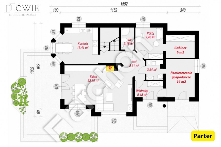 bocheński, Lipnica Murowana, Lipnica Dolna, Wysokiej klasy dom - w pełni umeblowany - 209 m2