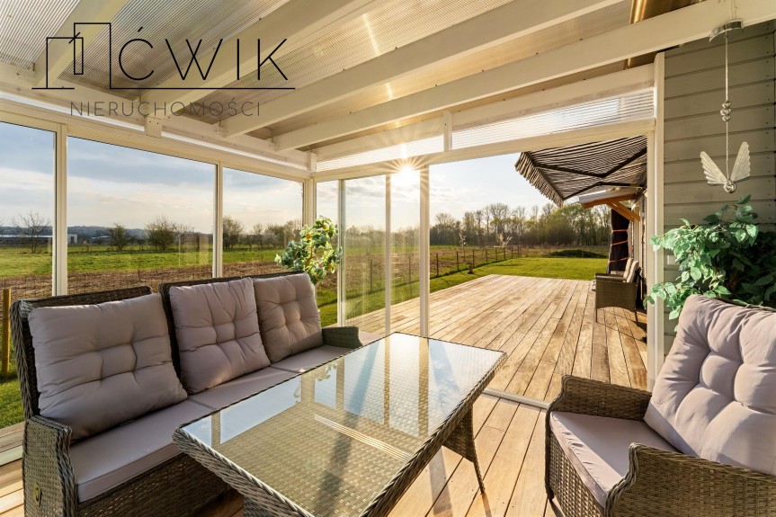 bocheński, Bochnia, Na Kąty, Klimatyczny dom z ogrodem zimowym i dużym tarasem