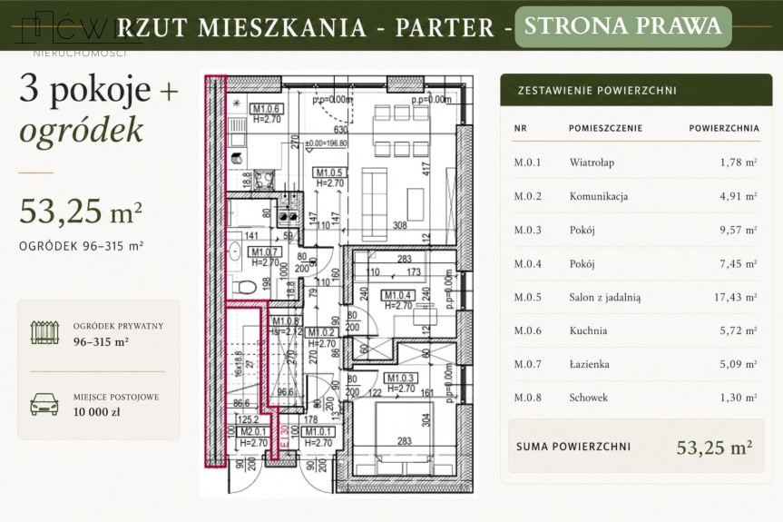 bocheński, Bochnia, Prosz&oacute;wki, Rzemieślnicza, 3 pokoje | Balkon | Strych 58 m&sup2; | Bez PCC | 4 km od Bochni