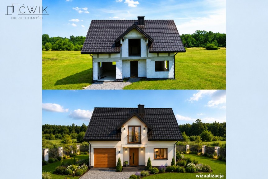 bocheński, Rzezawa, Dębina, Dom 148 m&sup2; z garażem | 10-arowa działka | Blisko Bochni i A4
