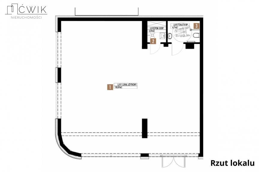 brzeski, Brzesko, Tadeusza Kościuszki, Lokal 107,45 m&sup2; | Parter | Brzesko | Apartamenty Kościuszki
