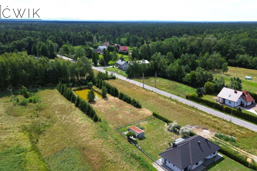 bocheński, Drwinia, Dziewin, Długa, Działka budowlana 24 ar | Własny staw | 30 min od Krakowa
