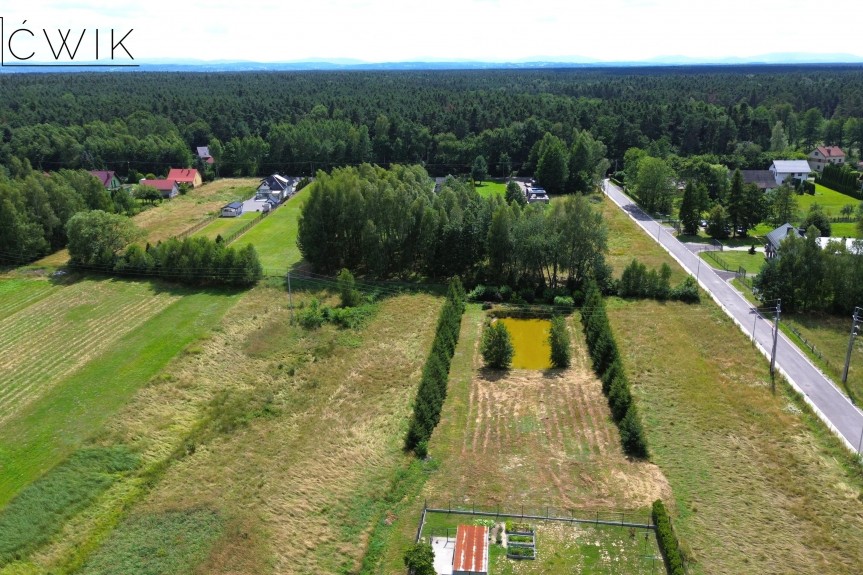 bocheński, Drwinia, Dziewin, Długa, Działka budowlana 24 ar | Własny staw | 30 min od Krakowa