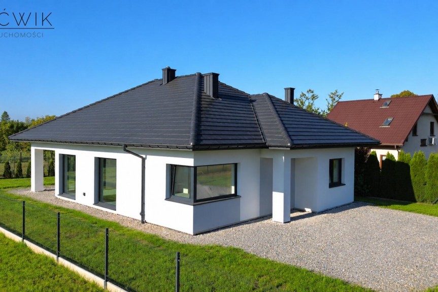 bocheński, Bochnia, Prosz&oacute;wki, Nowoczesny dom parterowy 123,85 m&sup2; | 8,2 ar | 2,5 km od Bochni