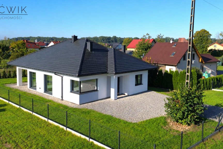 bocheński, Bochnia, Prosz&oacute;wki, Nowoczesny dom parterowy 123,85 m&sup2; | 8,2 ar | 2,5 km od Bochni