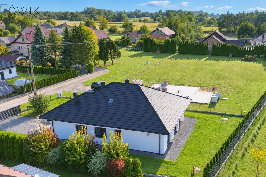 bocheński, Bochnia, Prosz&oacute;wki, Nowoczesny dom parterowy 123,85 m&sup2; | 8,2 ar | 2,5 km od Bochni