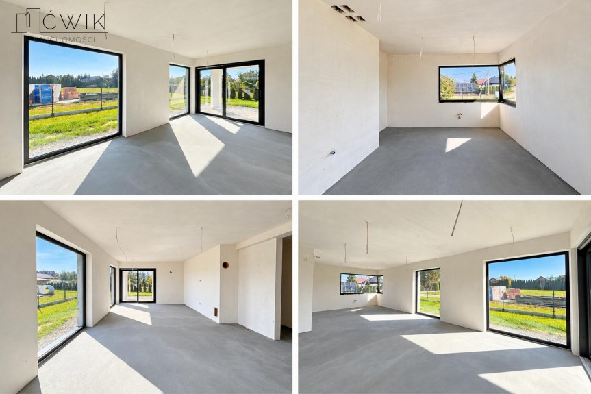 bocheński, Bochnia, Prosz&oacute;wki, Nowoczesny dom parterowy 123,85 m&sup2; | 8,2 ar | 2,5 km od Bochni