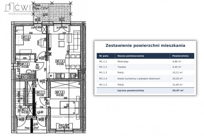 wielicki, Kłaj, 3 pokoje | 55 m&sup2; | ogr&oacute;d 60 m&sup2; | 2 parkingi | 20 min od Krakowa